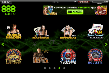 Casino in poker room