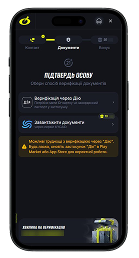 Верифікація акаунта та картки в онлайн-казино